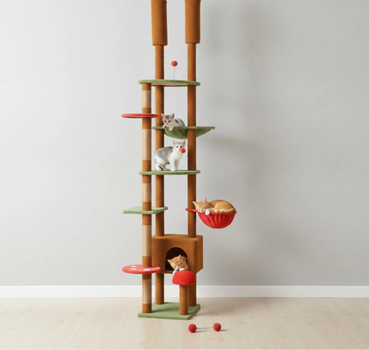 Arbre à Chat Sol Plafond Champignon – Tour XXL