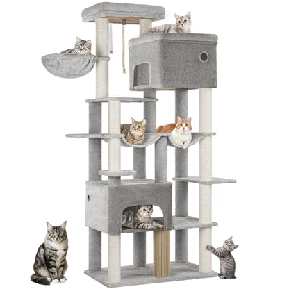 Arbre à chat XXL gris clair – pour grands chats 2