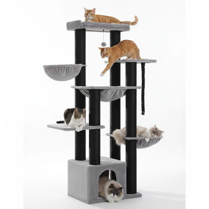 Arbre à chat XXL gris noir 2