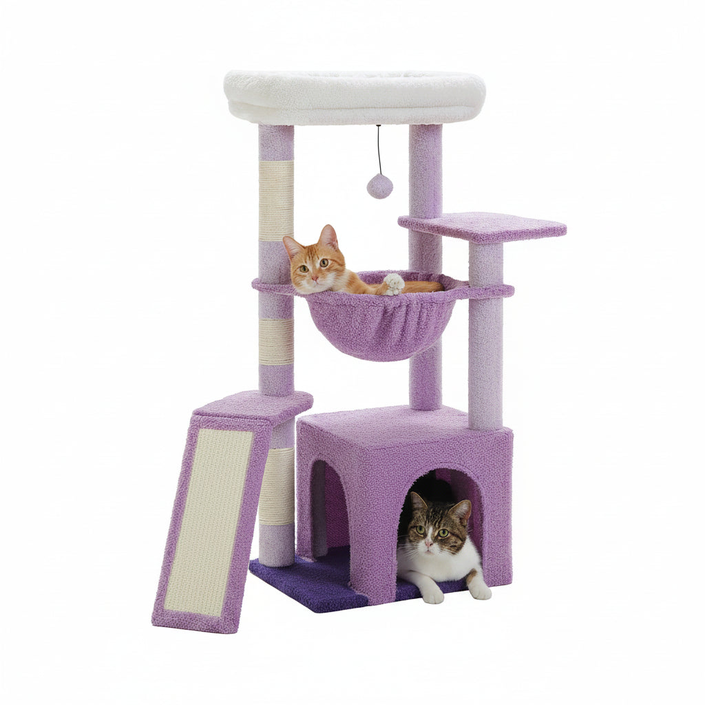 Arbre à chat compact condo hamac 2