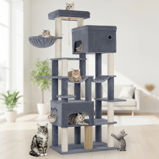 Arbre à chat géant gris foncé – grands chats