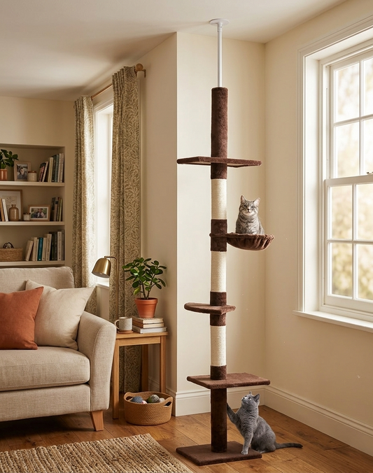 Arbre à chat sol-plafond | Hauteur réglable 230-260 cm 1