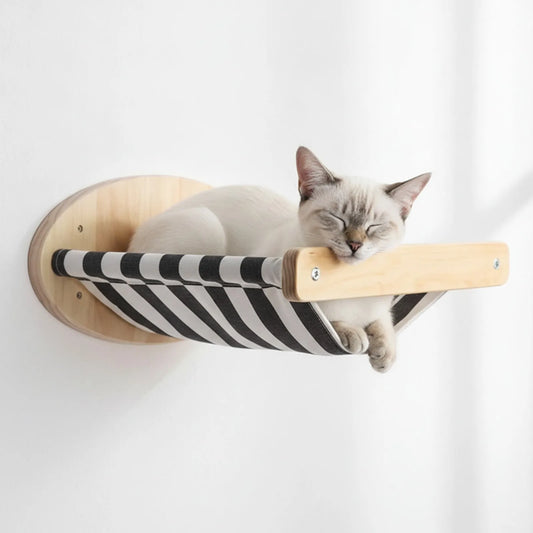 Hamac Mural Chat – Cocon Suspendu en Bois